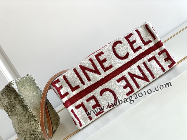 Celine專櫃2023秋季新款手提托特包 賽琳CABAS THAIS小號CELINE通體印花織物手袋 sldj2331